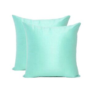 Oussum Poly Dupion Solid Cushion Cover Soft & Silky Cushion Cover for Home Decor